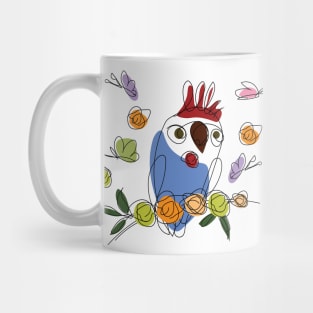 Funky Cool Owl I Colorful Cute Bird Mug